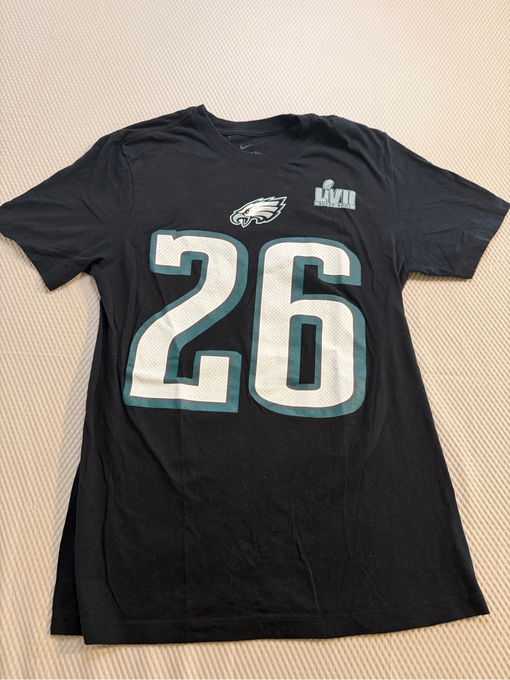 Nike Philadelphia Eagles Miles Sanders #26 Super Bowl LVII NFL Tee Shirt